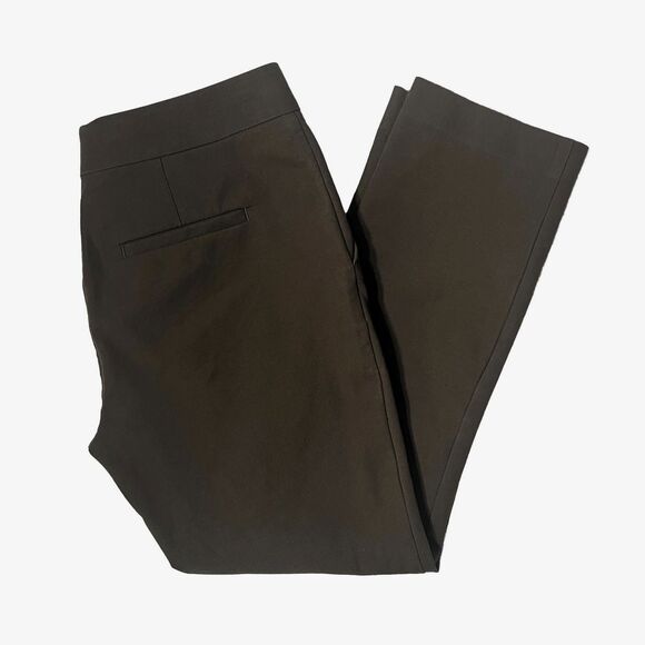 Ann Taylor Devin Fit Slim Tailored Ankle in Olive - Picture 7 of 8